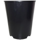Горщик високий круглий 4 л чорний пластиковий 18 x 21,5 см